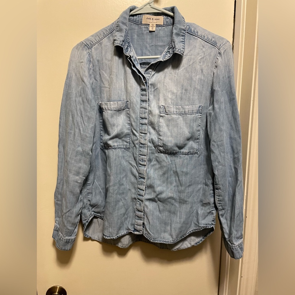 Cloth & stone button up
